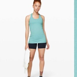Lululemon Women’s Cool Racerback Tidewater Teal Athleisure Tank Top Size 4